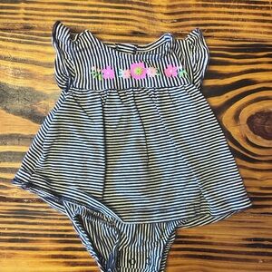 Carter's Striped Floral One Piece